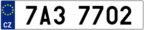 Trailer License Plate